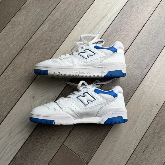 New Balance 550 Men’s White Cobalt Blue - Picture 4 of 7